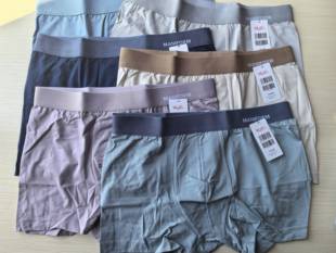 粘纤舒适透气中腰平角内裤 棉 20720209 男士 曼家正品