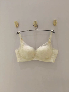 伊维斯新款女士蕾丝无钢圈小胸上薄下厚聚拢文胸10811183