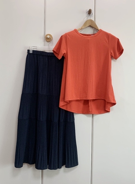 小码特价！短袖T恤A字宽松显瘦设计感上衣女小个子夏季