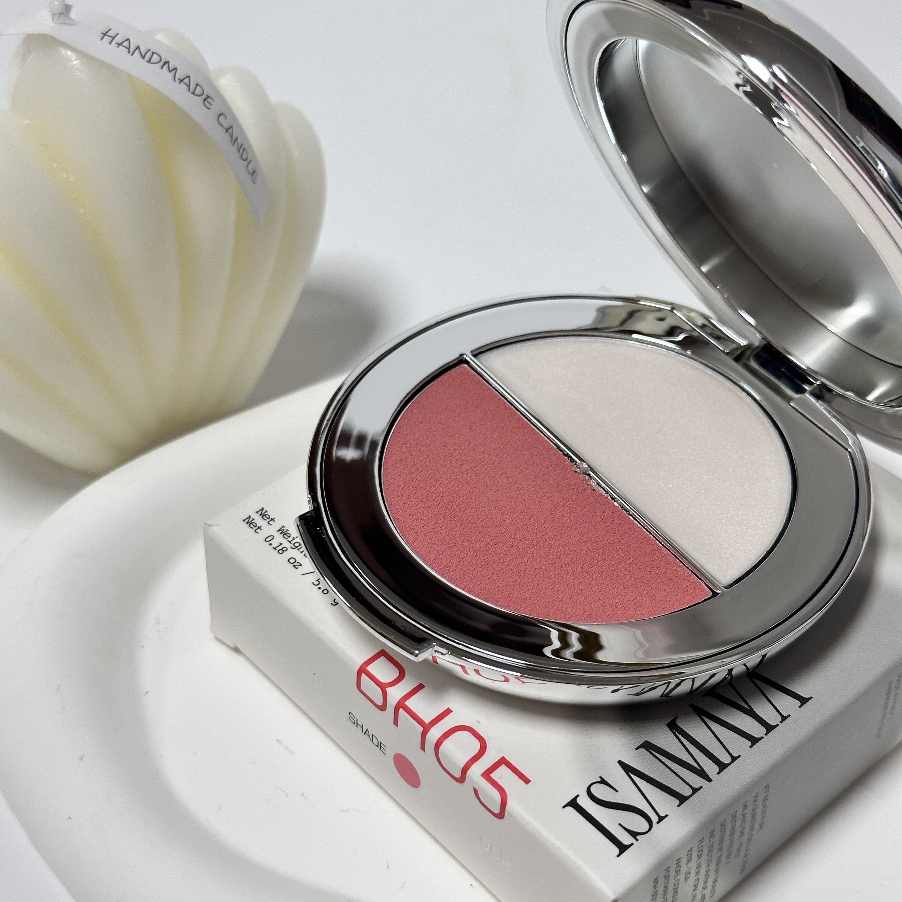 正品保证～Isamaya双色腮红高光膏盘 唇颊眼影多用