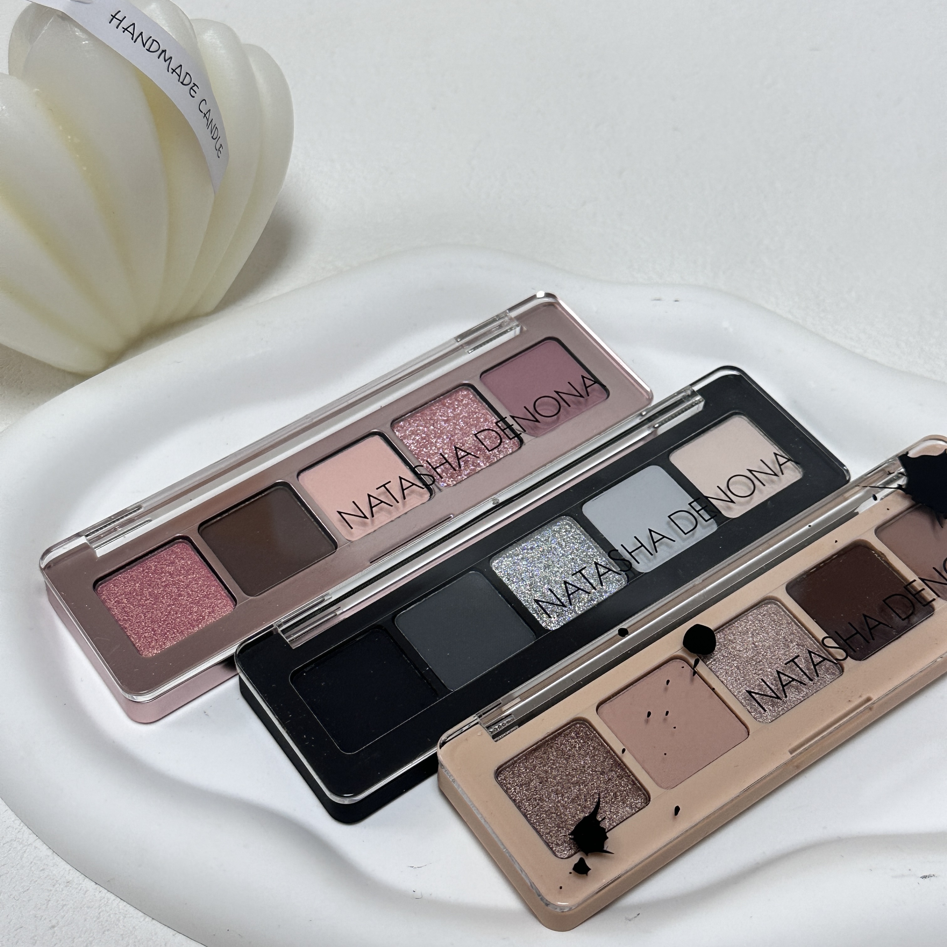 海淘好物～Natasha娜塔莎五色mini眼影盘xenon/my dream实用迷你