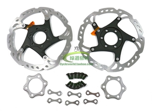 SHIMANO禧玛诺 XT RT76 六钉碟刹碟片 160mm 6寸 带螺丝 专用垫片