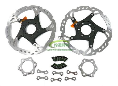 SHIMANO禧玛诺 XT RT76 六钉碟刹碟片 160mm 6寸 带螺丝 专用垫片