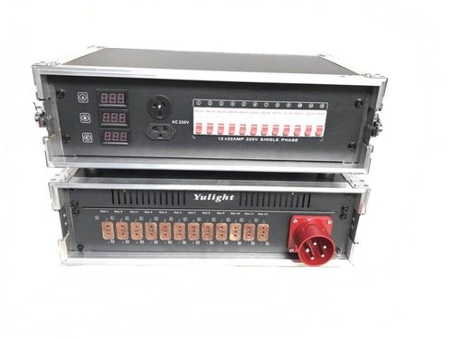 12路电源直通箱舞台灯光音响LED大屏电源配电柜 12路直通箱胶木插