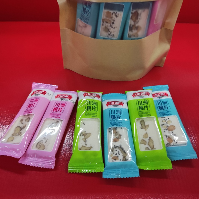 包邮重庆特产传统点心川洲 牌合川桃片散装精品袋装桃片500克