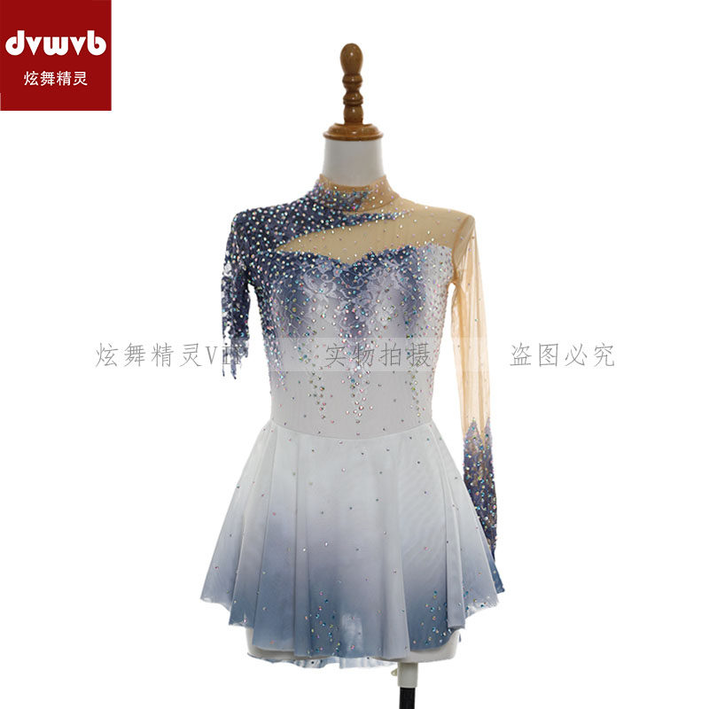 炫舞精灵    定制花样滑冰服装 花样滑冰表演服a361