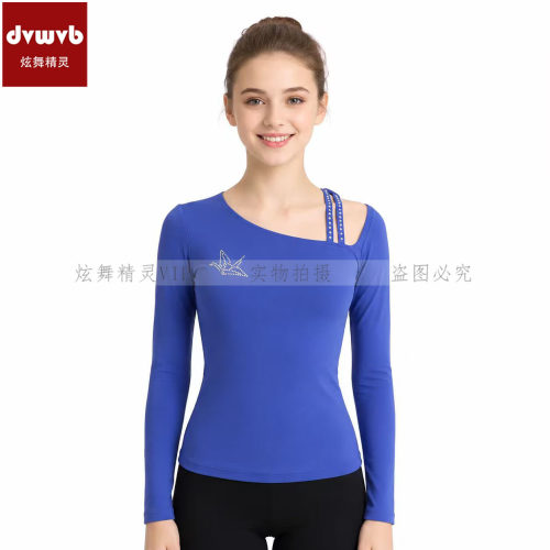 炫舞精灵 定制花样滑冰服装 儿童成人训练服上衣a543