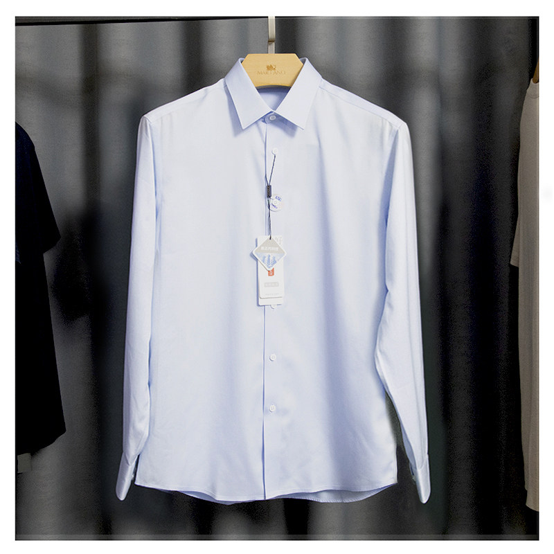 200支高品男士长袖衬衫 高纱支纯棉 成衣免烫  银泰王府井专柜
