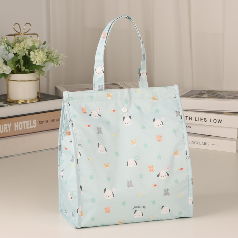 可爱卡通防水布保温饭盒袋手提包