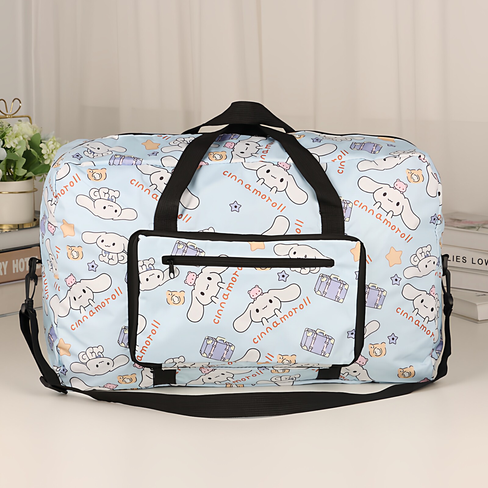 大容量可挂行李箱上防泼水手提便捷旅行包旅行袋拉杆箱折叠收纳包