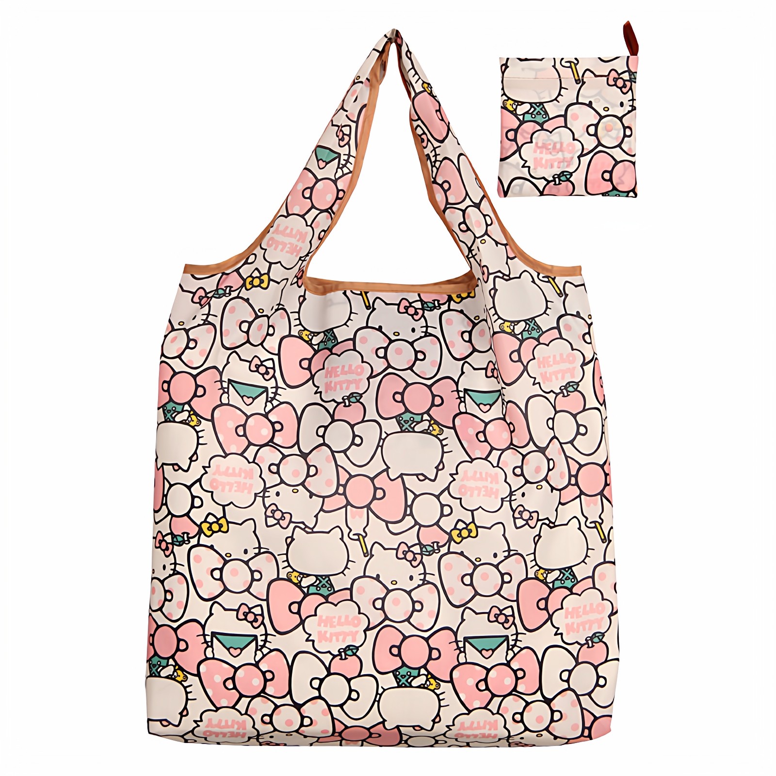 可爱卡通折叠便携环保袋印花旅行手提牛津布袋购物袋子买菜兜