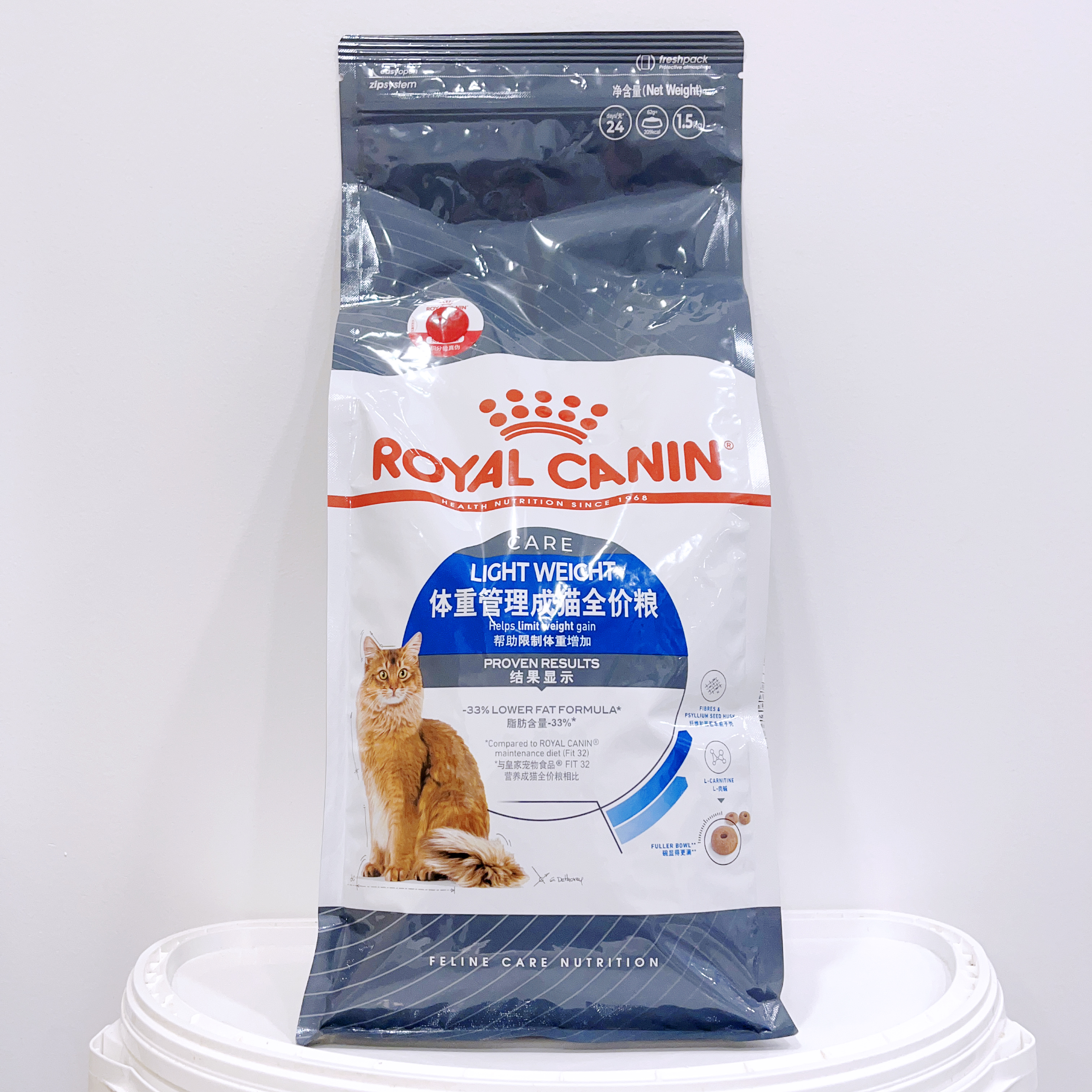 法国皇家L40体重呵护成猫体重管理全价猫粮1.5kg美英短加菲减肥粮