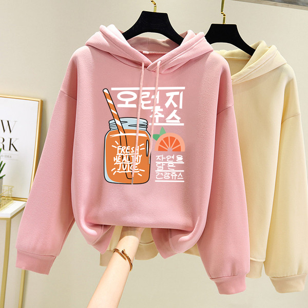 Cashmere thickened autumn and winter Korean student loose Plush sweater for women