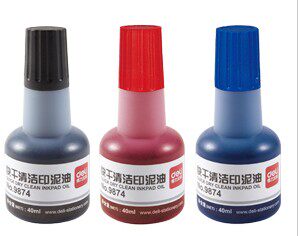得力 9874ES 快干清洁印泥油40ml