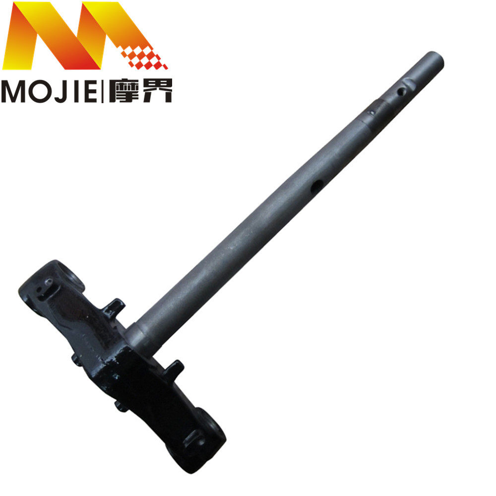 适用豪爵红巨星HJ125T-7/8A海王星蓝巨星HS125T下联板立管方向柱