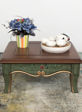 欧美式小炕几飘窗小茶几榻榻米茶桌花几地中海家具和室几桌0278