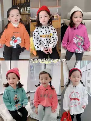 Chenchen mother mother and daughter clothing tide rabbit Pago joint series parent-child drawstring hooded sweatshirt Foreign school female baby pullover