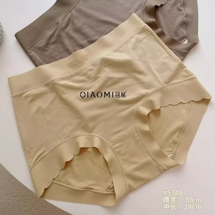胖MM裤 高腰高弹大版 头翘秘5348柔软顺滑 女超薄磨毛内裤 陶子炫衣