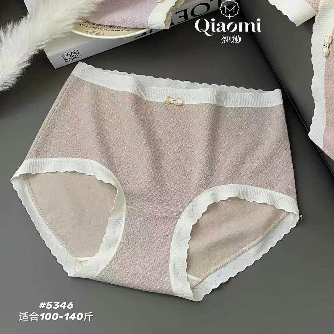 新款女内裤高弹立体提花5346