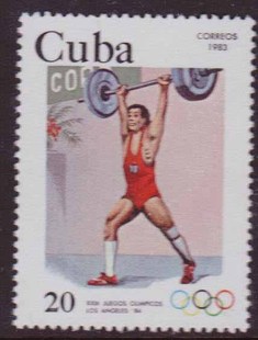 举重 1984年第23届奥运会 古巴1983年1枚 全品 CUBA2570