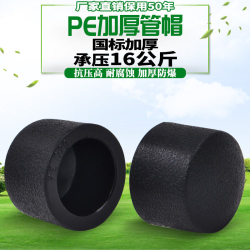 PE承插式管帽管材堵头堵盖管闷头20 4分25PE水管管材管件配件