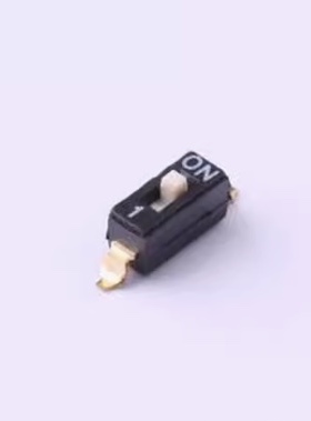 DSIC01LS-P 拨码开关 平拨,凸起式 1位拨码开关 SMD,3.5x6.2mm