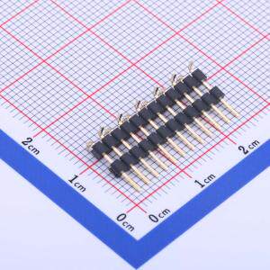 X4612WVS-12I-C40D44R2 排针 间距:2mm 1x12P 立贴 方针 塑胶同向