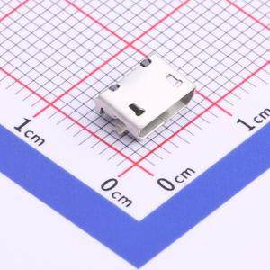 MICRO-04-P1-A1T2 USB连接器 Micro-B 母座 卧贴 有柱全贴无卷边