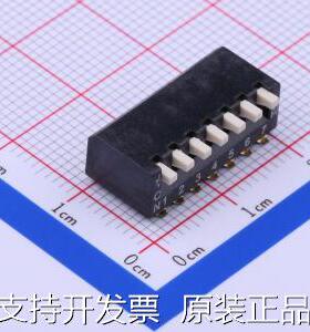 DSPV07LSGET 拨码开关 2.54mm 琴键式7位贴片原装现货