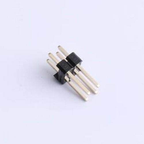 GPHA201-0202A001R1AA 排针 2x2P 间距:2.54mm 直插 插件,P=2.54m