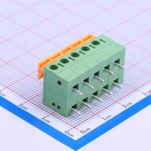 WJ142R-5.08-5P 弹簧式接线端子 5.08mm 每排P数:5 免螺丝 弯脚