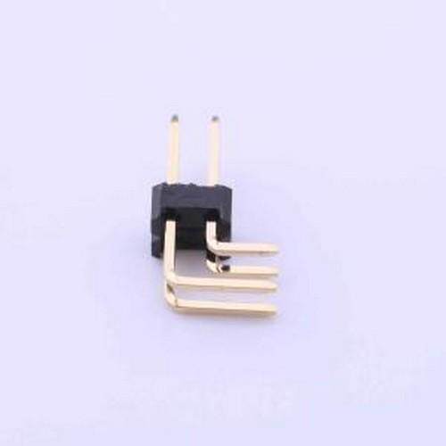 A2541WR-2x2P 排针 间距:2.54mm 2x2P 弯插 方针 弯插,P=2.54mm