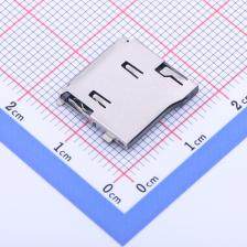 HYCW121-TF09-180B SD卡连接器 TF PUSH 外焊双压片镀金 原装现货