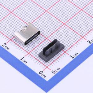 YTC-TC6-560 USB连接器 TypeC 母座 6P 立式贴片 H=6.0 原装现货