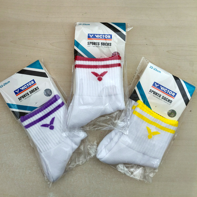 Victor Thick towel bottom Female Badminton sports socks
