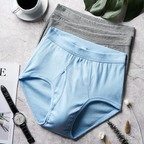 3条装内裤男纯棉高腰三角裤