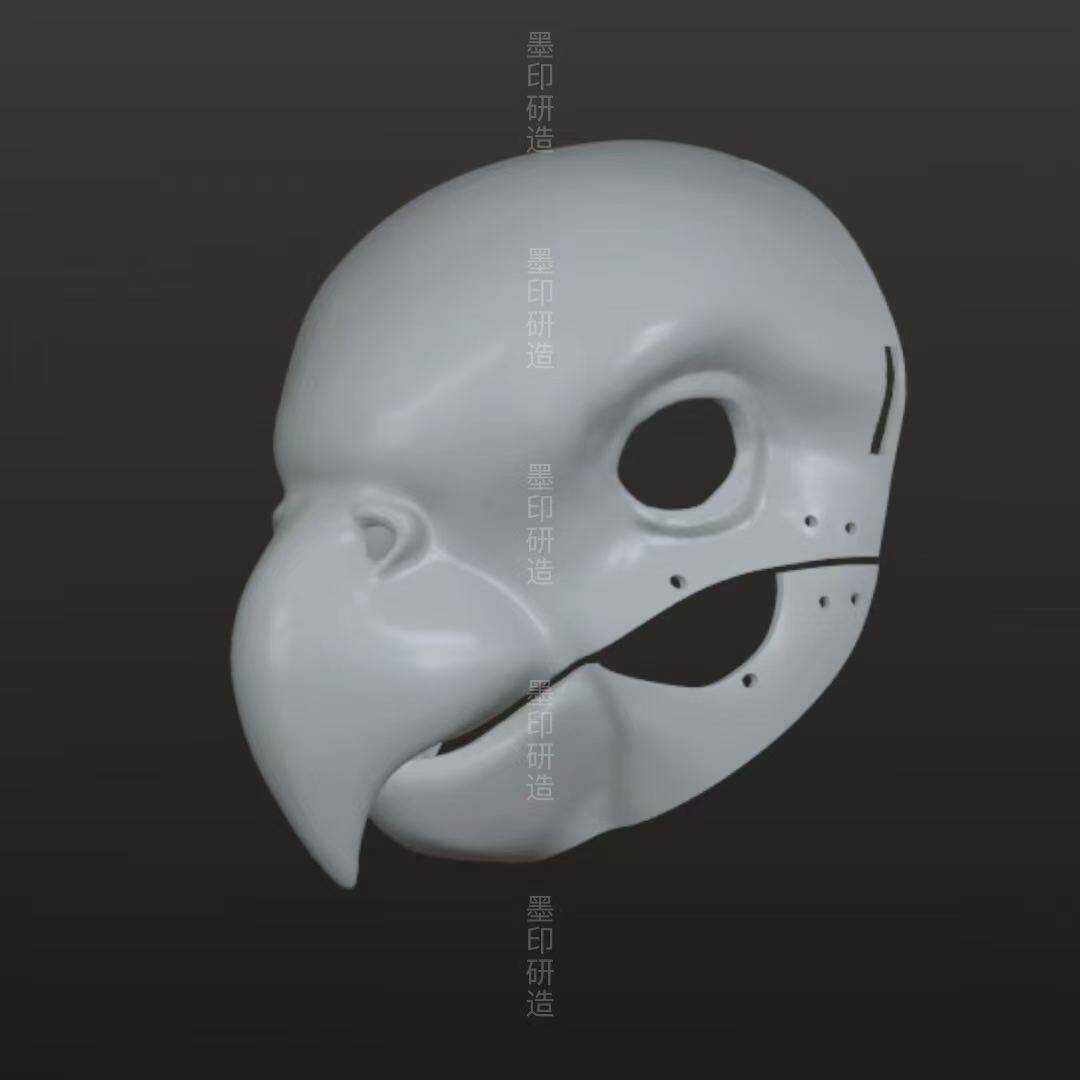 写实狮子兽装头骨3D打印兽头壳可动鄂带牙齿 fursuit兽装白模面具