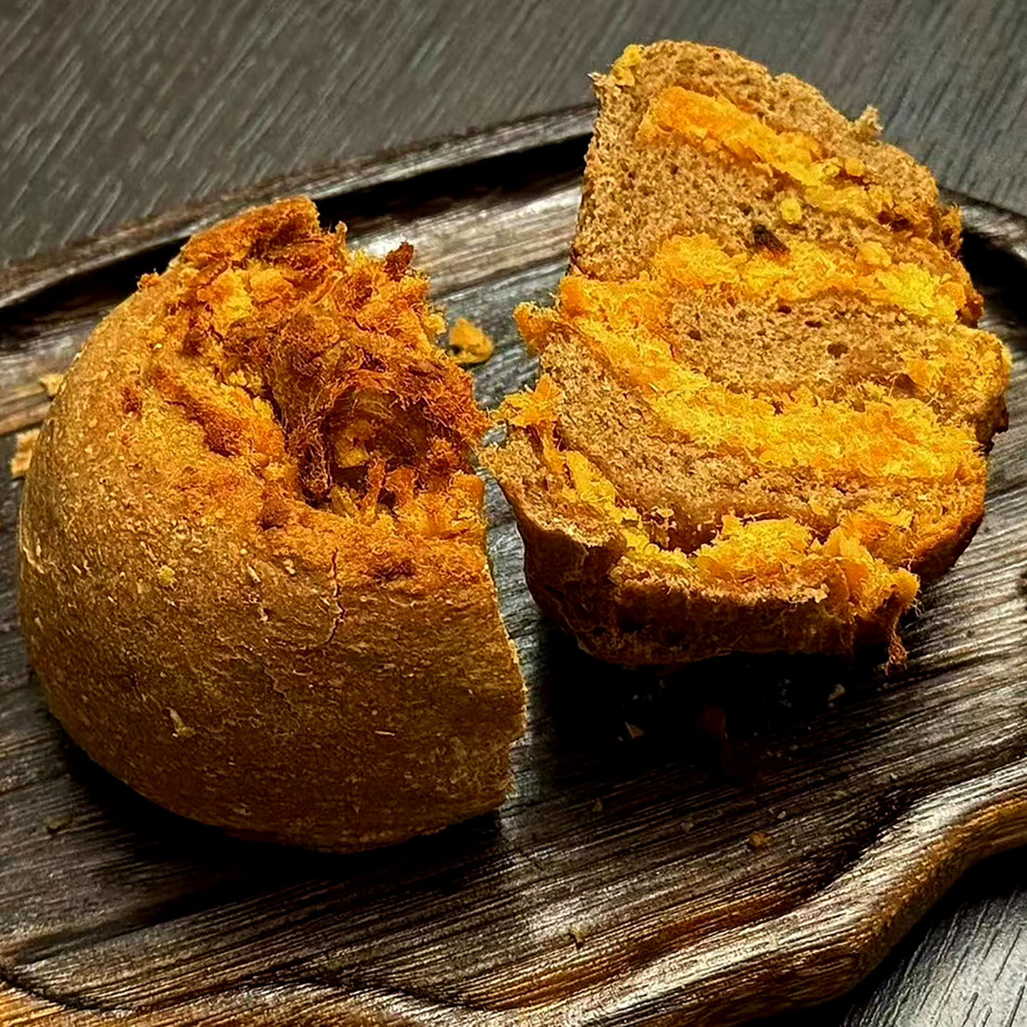 手工全麦面包饱腹主食代餐制作不加油肉桂肉松咸蛋黄2个装冻15天