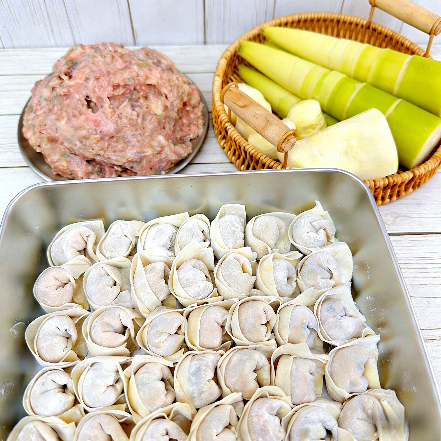 非预制下单现包上海扁尖笋尖鲜肉馄饨黑皮2盒24个无添加速食早餐