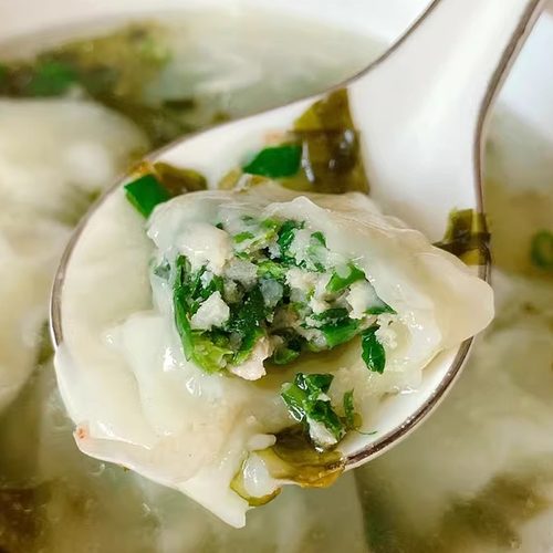 荞麦黑皮马兰头鲜肉两盒手工现包