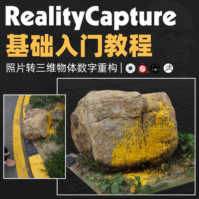 RealityCapture照片转三维数据物体数字重构模型入门多案例教程