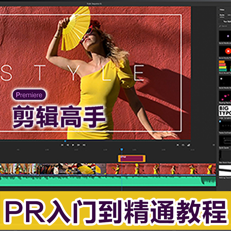 翼狐Pr18/Premiere软件入门到进阶视频剪辑高手速成实训视频教程