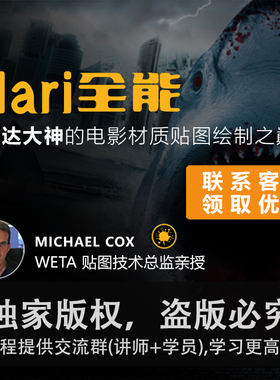 Mari软件阿凡达大神的电影材质贴图绘制之巅Mari视频教程正版中字