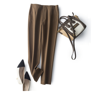 笔挺有型 质感大赞！春夏刚需修身小直筒西裤通勤烟管裤九分裤女