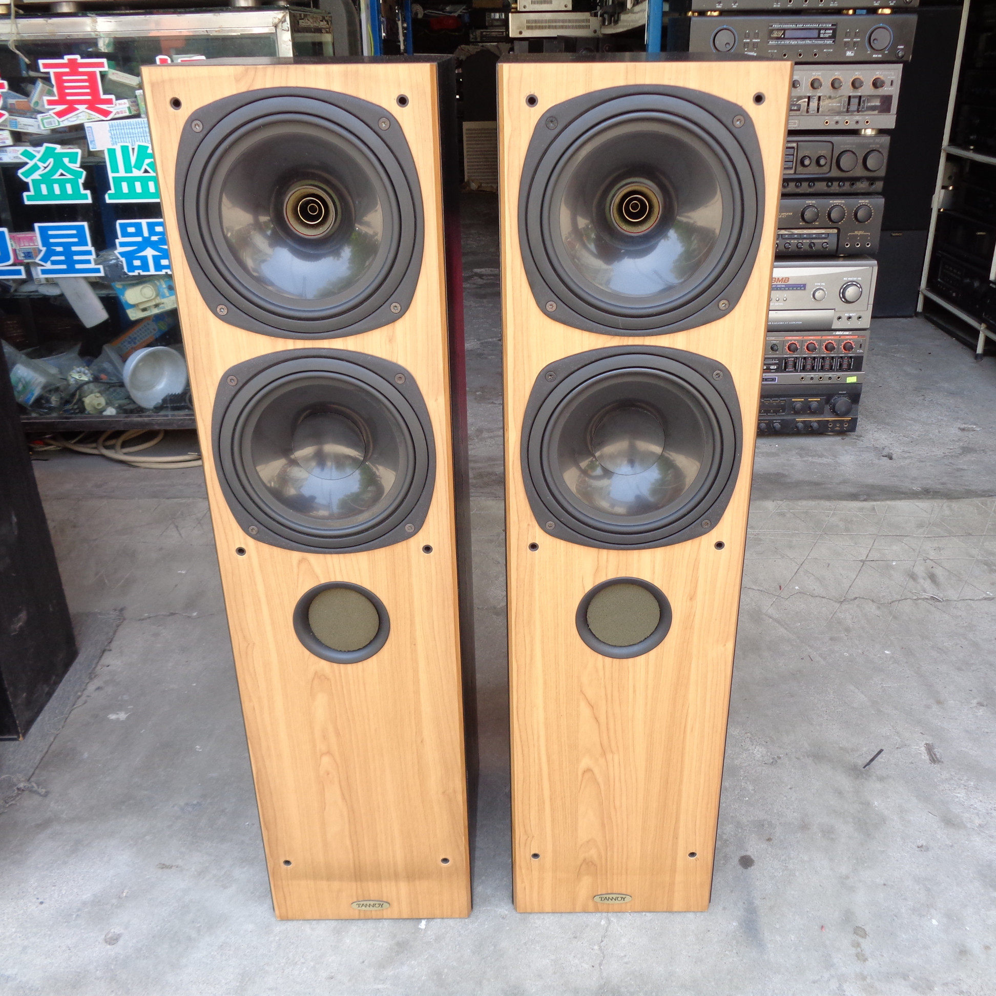二手英国Tannoy/天朗Saturn土星 S80 Cherry发烧进口同轴落地音箱