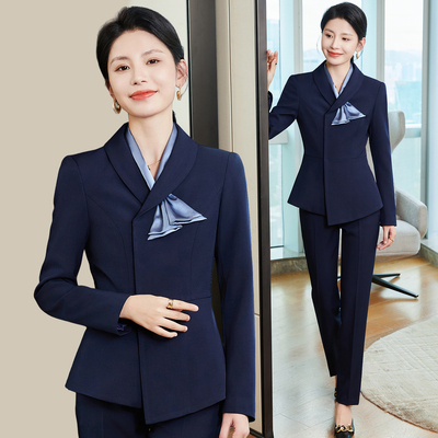 职业西装套装女新款气质珠宝前台