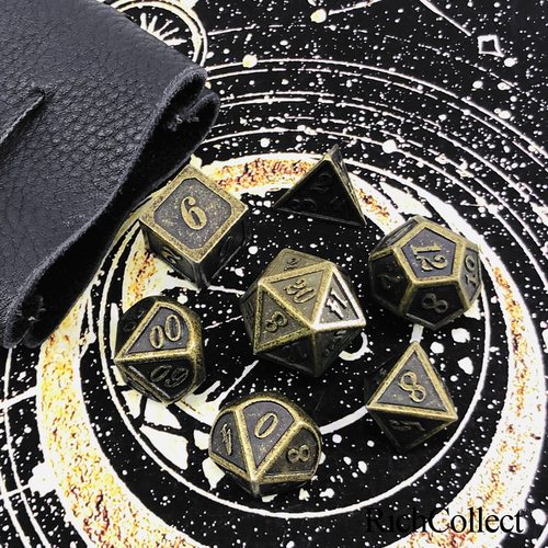系列克苏鲁多款复古全金属骰子