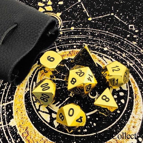 dnd克苏鲁光面正体全金属骰子
