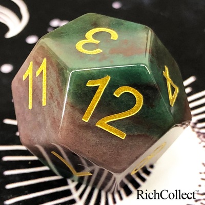 印度玛瑙宝石水晶数字骰子色子