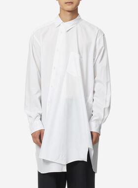 YAMAMOTO ®SPIRAL SEAM CDG不对称解构白衬衫北欧原创设计师毛边